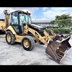 BACKHOE LOADER TRACTOR 4X4 CAT420E  WITH AC