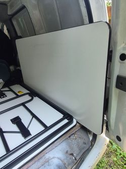 2 heave 5ft tables/15assorted folding chairs