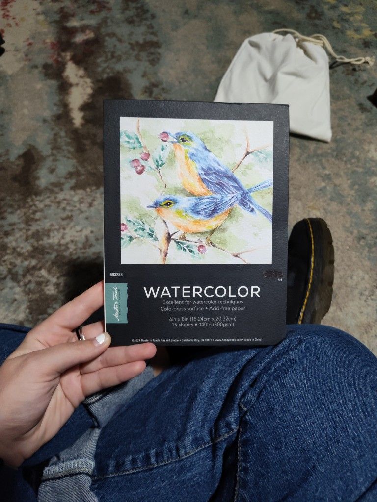Masters Touch Watercolor paper- Cold-pressed, 8x6 inches, 15 sheets