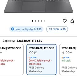 HP Victus 15 Gaming Laptop, 15.6" FHD 144Hz Display, AMD Ryzen 5 7535HS, 32GB DDR5 RAM, 1TB PCIe M.2 SSD, NVIDIA GeForce RTX 2050, HDMI, Webcam, Backl