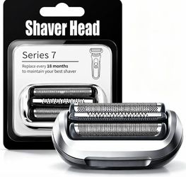 Series 7 Replacement Head 73S Replacement Shaver Head Compatible with Braun New Generation Series 7 Electric Shavers, Replacement Cassette Fit for 702