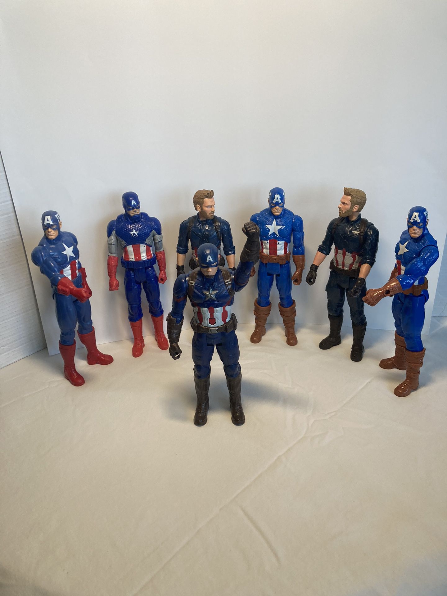 7 Captain America 12” Inches Action Heroes 