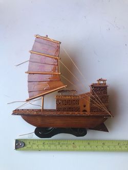 Vintage wooden ships