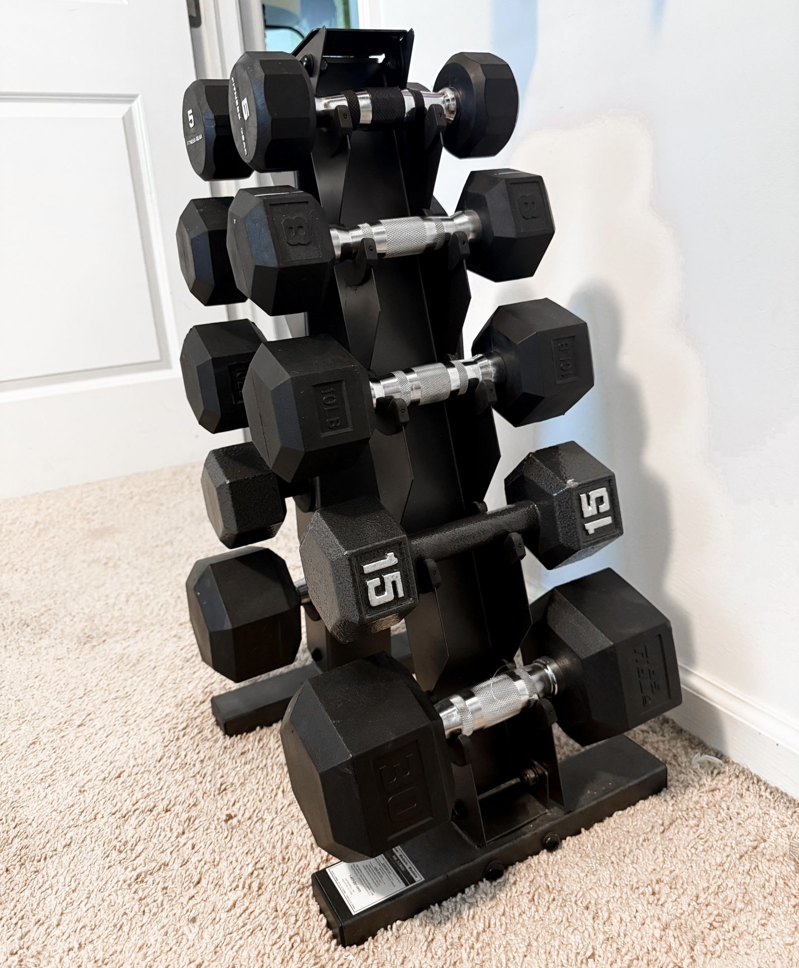 Dumbbell Set With Rack