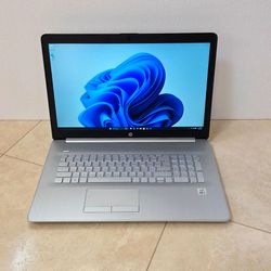 HP 17-by2053cl Laptop w/17.3 Inch FHD1920X1080,Intel Core i5-10th gen ,512GB SSD,12GB,DVDRW,Bluetooth,Win11- Great Condition-Fast