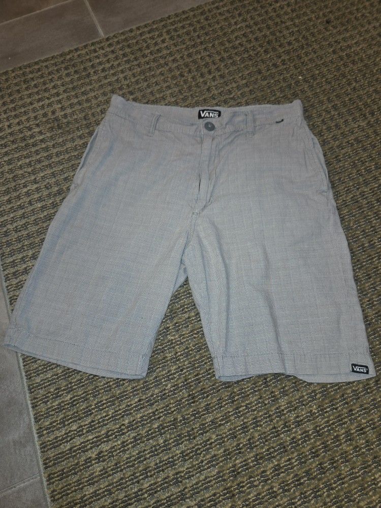 Vans Herringbone gray shorts.  28 inch waist