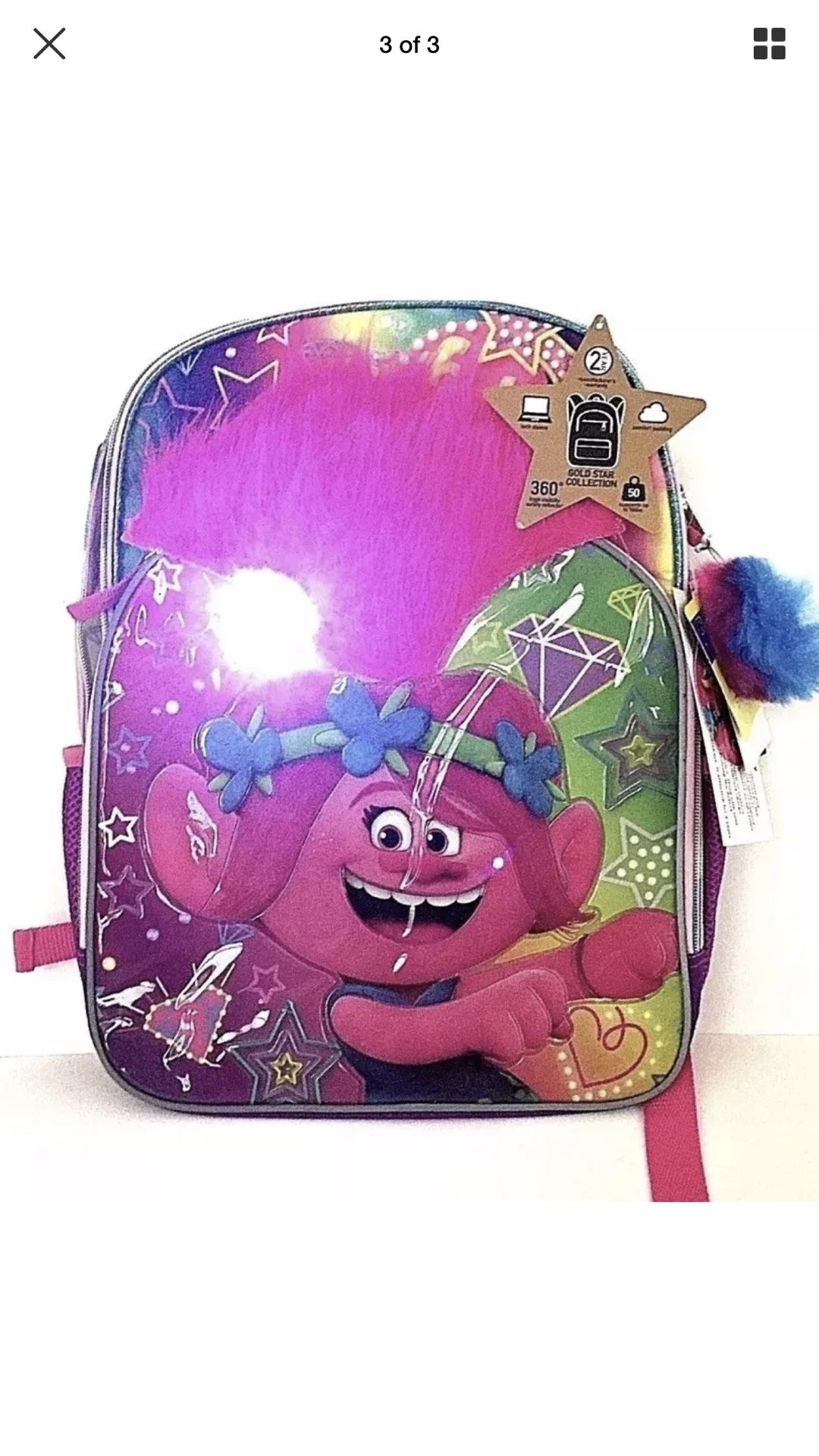 NWT Trolls backpack