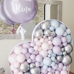 Heart Balloons - Balloons Mosaic - Happy Birthday 