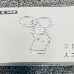 Full 1080P HD USB Webcam With Built In Microphone
