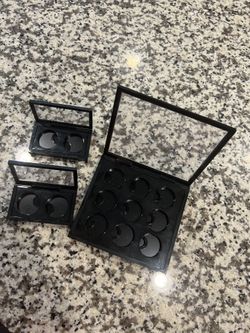 MAC Pro Palette Eyeshadow/Concealer Compact X 2 (2 available), MAC Pro Palette Eyeshadow/Concealer Compact X 9.  Normal wear but in good shape. $20