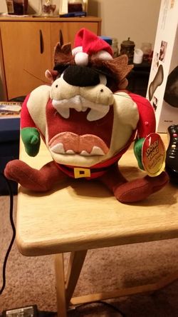 Santa Taz 8 " plush doll