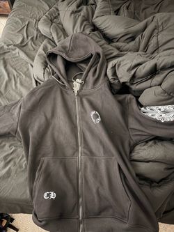 Chrome Hearts Black Zip-Up Hoodie