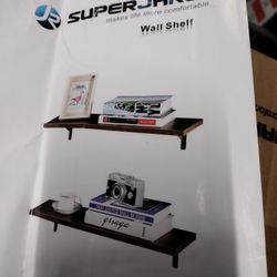 Reclaimed Wood Floating Shelves