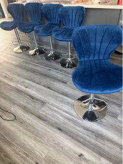 Suede barstools