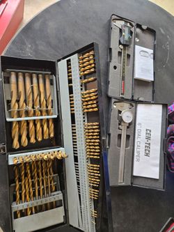 2 CALIPERS Y LA CAJA DE BROCAS.
