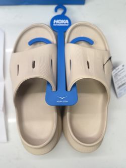 New Hoka U Ora Recovery Slide 3, Shifting Sand, US Women's 6