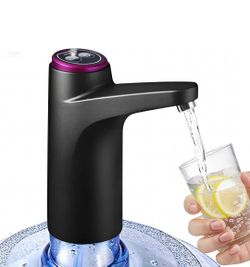 Water Dispenser for 5 Gallon Bottle, 600ml Quantitative Water Pump,2 Colors Power Light,Portable USB Charging Electric Bottle Pump,Multipurpose Dispen