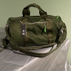 New With Tags ADIDAS  IVP duffle Travel Gym Bag Backpack Hunter Green 