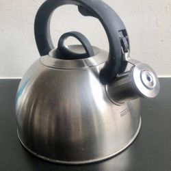 Stainless Steel Whistling Tea Kettle - 2.1 Quarts, Stovetop