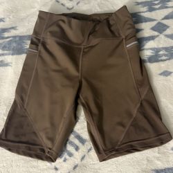 Women’s Brown Biker/Active Shorts by 0 to 5 Brand