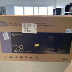 BenQ EL2870U 28” 4K Monitor In Box