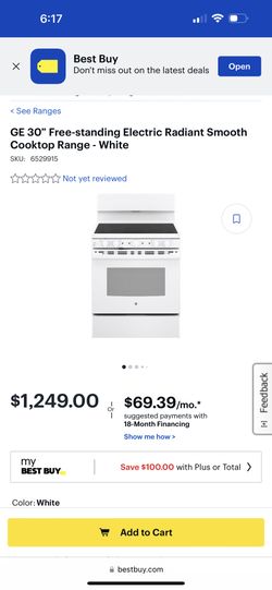 GE Electric  Range