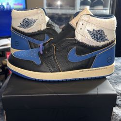 Air Jordan 1 Retro High OG SP Fragment x Union LA Sport Royal DS Size 9.5 DS