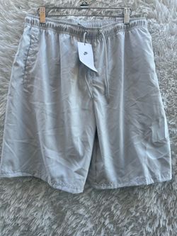 Nike White Light Grey Performance Shorts Size: large, 2XL, XL