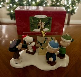 2000 HALLMARK ORNAMENT ~ A Snoopy Christmas 5pc Set Peanuts 50th Anniversary