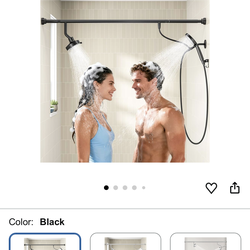 Dual Shower Head with Handheld for Couples,