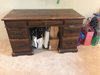 Antique wood desk