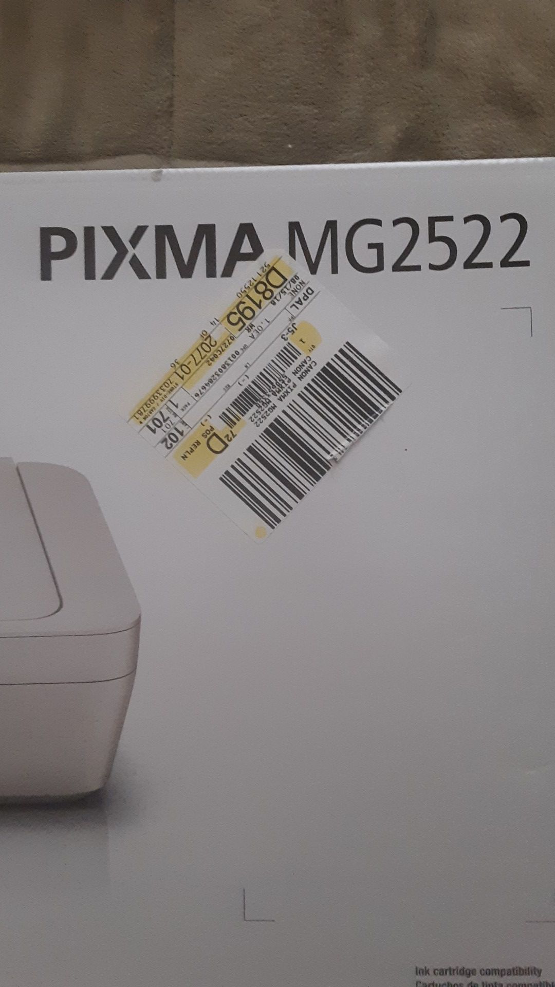 New Canon Pixma Mg2522 Printer
