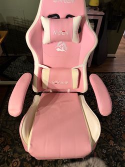 Pink office chair