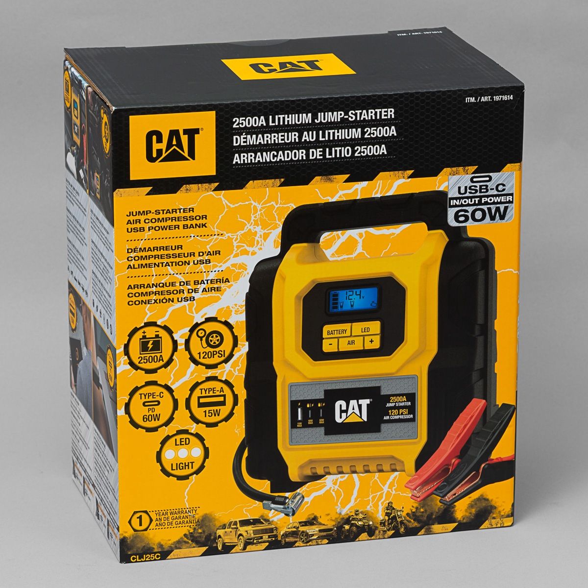 CAT 2500A Lithium Jump-Starter – Open Box, Like New