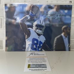 CeeDee Lamb Dallas Cowboys Autograph 8x12 Photo With COA