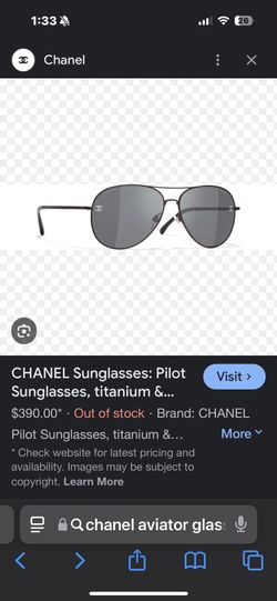 Chanel Pilot Sunglasses