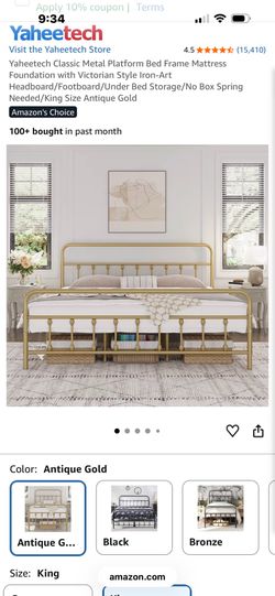 King bed frame