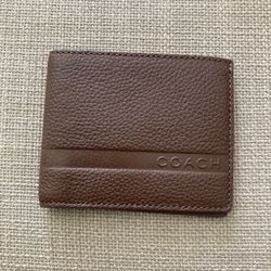 Brand New COACH Camden Slim Billfold Wallet - Cognac (Brown)