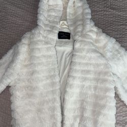 Small White Fluffy Jacket