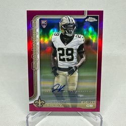 2025 Topps Chrome - Rookie Autographs Quincy Riley #RA-QR Magenta Refractor /399