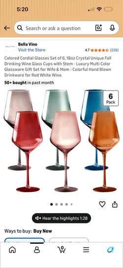 Wine glass set