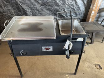 Max cook Fryer With Flat Top Combo.