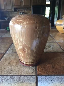 Turned Wood Vase