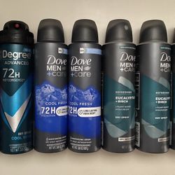 Dove or Degree Dry Spray for men