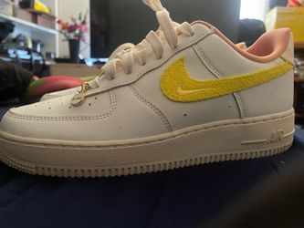 Nike Air Force 1 Shadow White/Yellow/Pink- Size : 8.5