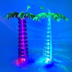 Palm Tree LED Light Up Cups Luau, Hawaiian, Tropical Party.