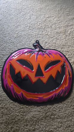 Vintage style neon pumpkin, Hyde & EEK!