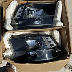 Dodge Ram New Black Housing Headlights 09-18