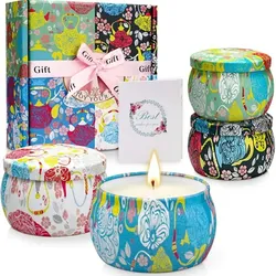 NEW  Enjoy Your Life 4 Piece Spice Up Your Life Aromatherapy Gift Soy Candle Set