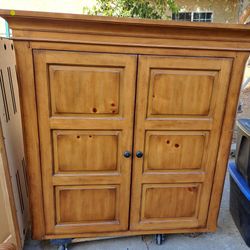 Solid Wood Entertainment Center